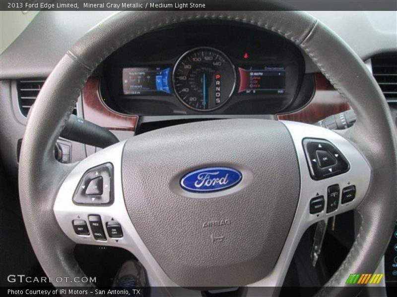 Mineral Gray Metallic / Medium Light Stone 2013 Ford Edge Limited