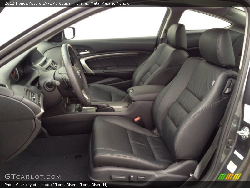 Polished Metal Metallic / Black 2012 Honda Accord EX-L V6 Coupe