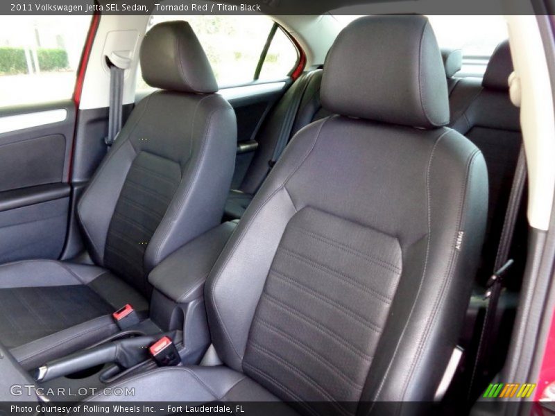Tornado Red / Titan Black 2011 Volkswagen Jetta SEL Sedan