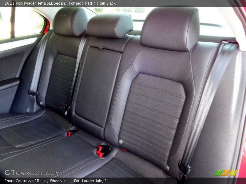 Tornado Red / Titan Black 2011 Volkswagen Jetta SEL Sedan