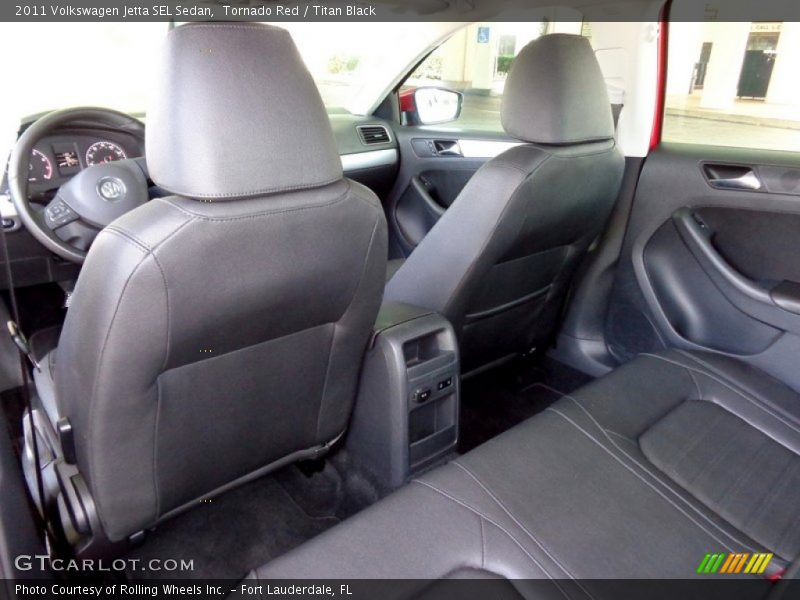 Tornado Red / Titan Black 2011 Volkswagen Jetta SEL Sedan