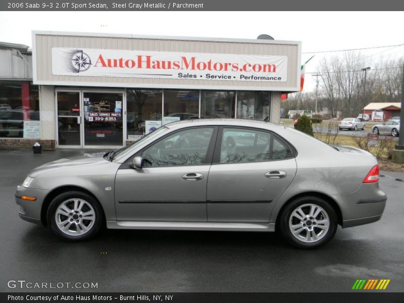 Steel Gray Metallic / Parchment 2006 Saab 9-3 2.0T Sport Sedan