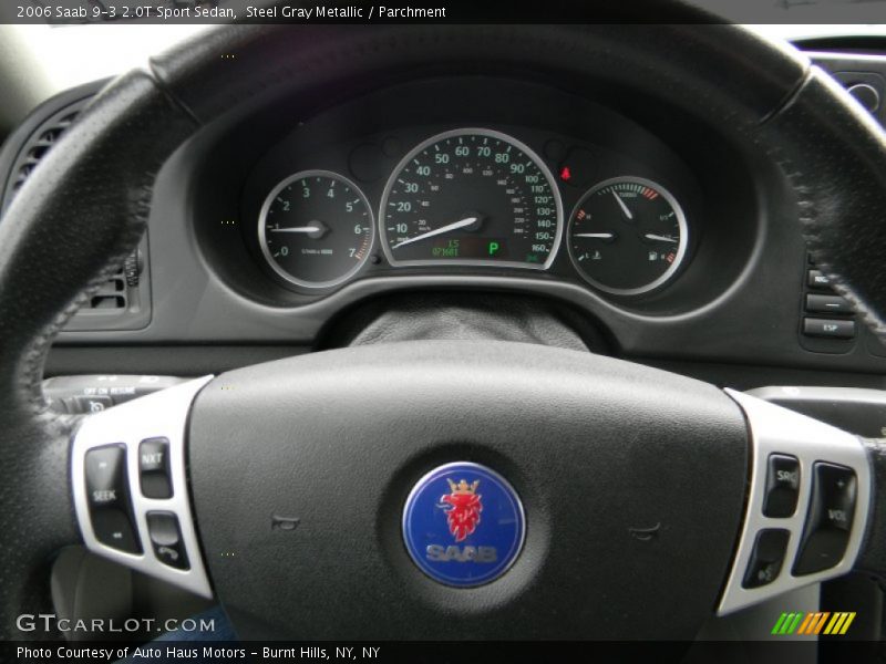 Steel Gray Metallic / Parchment 2006 Saab 9-3 2.0T Sport Sedan