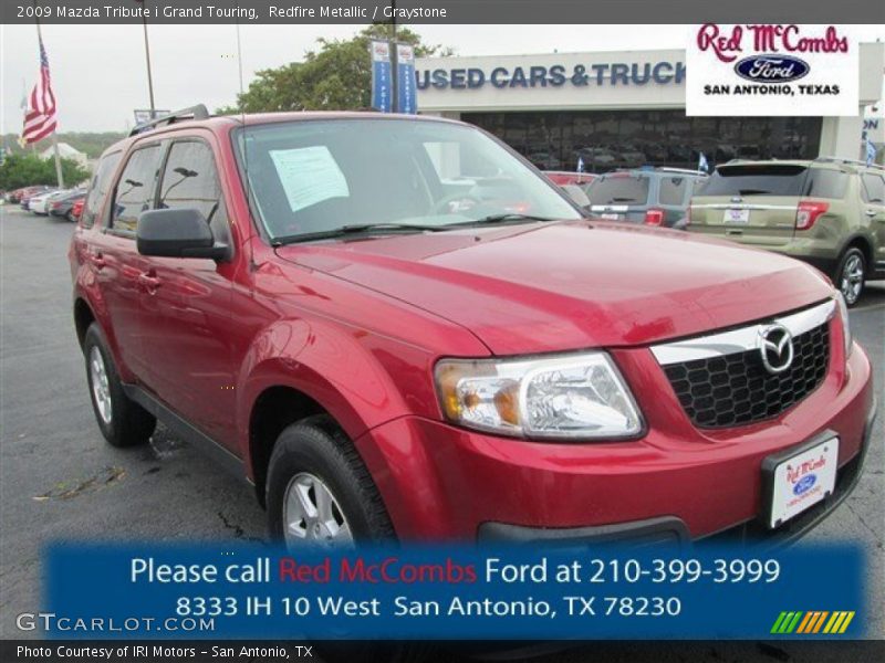 Redfire Metallic / Graystone 2009 Mazda Tribute i Grand Touring