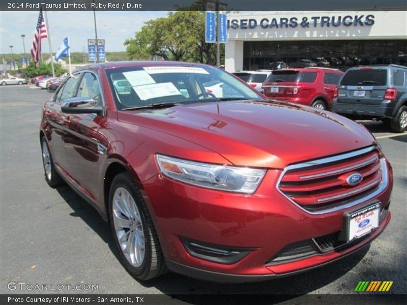Ruby Red / Dune 2014 Ford Taurus Limited