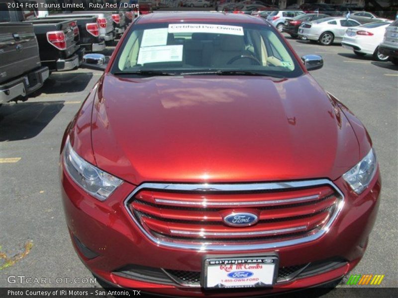 Ruby Red / Dune 2014 Ford Taurus Limited