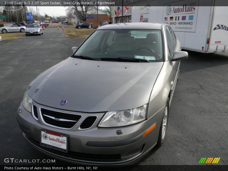 Steel Gray Metallic / Parchment 2006 Saab 9-3 2.0T Sport Sedan