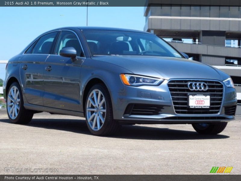 Monsoon Gray Metallic / Black 2015 Audi A3 1.8 Premium