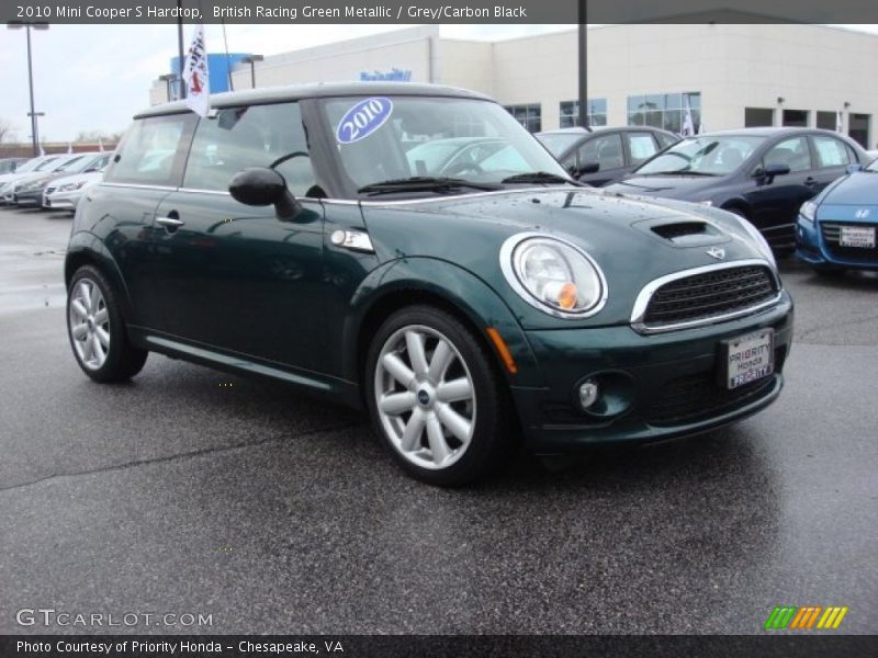 British Racing Green Metallic / Grey/Carbon Black 2010 Mini Cooper S Hardtop