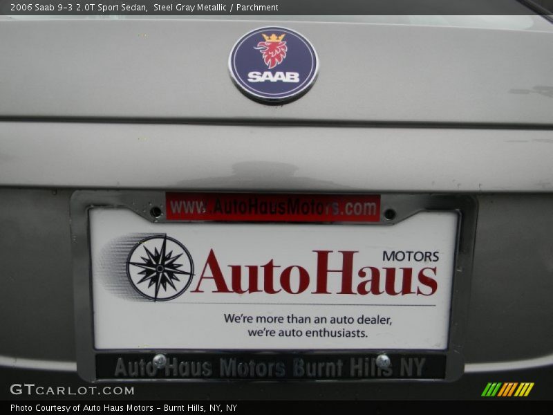 Steel Gray Metallic / Parchment 2006 Saab 9-3 2.0T Sport Sedan