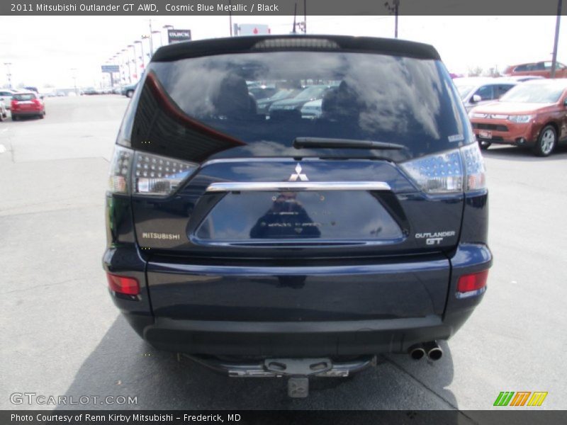 Cosmic Blue Metallic / Black 2011 Mitsubishi Outlander GT AWD