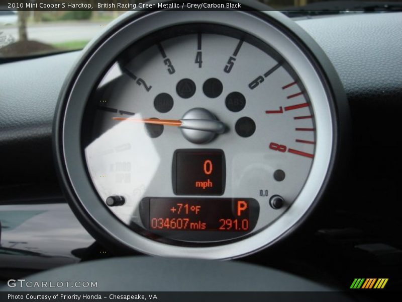 British Racing Green Metallic / Grey/Carbon Black 2010 Mini Cooper S Hardtop