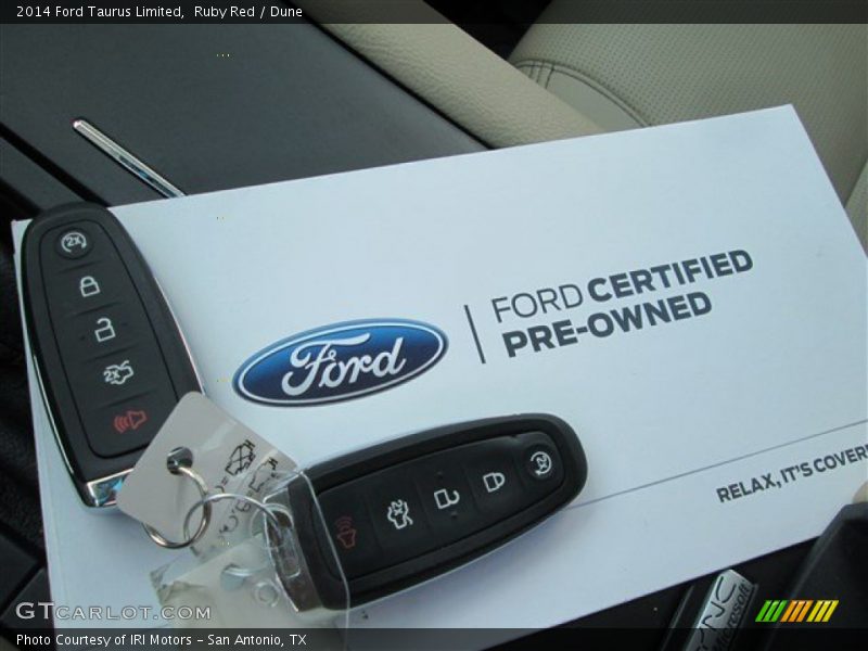 Ruby Red / Dune 2014 Ford Taurus Limited