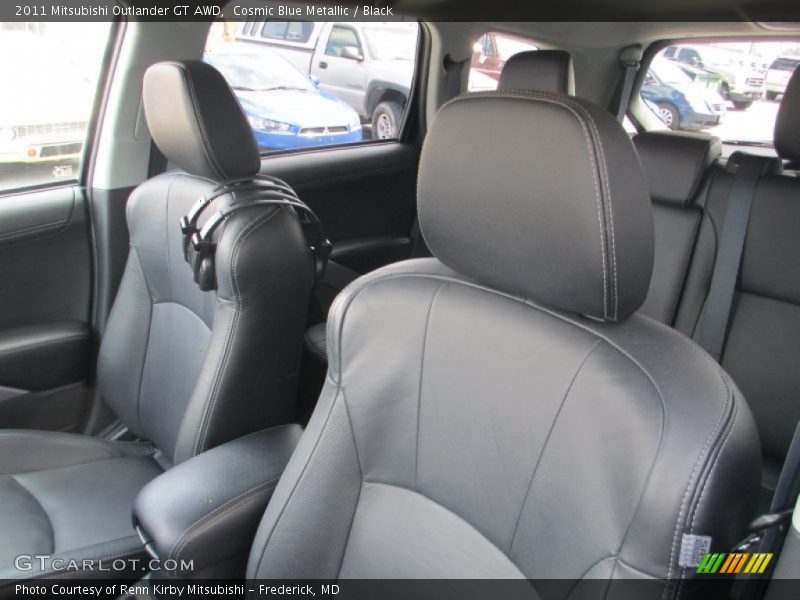 Cosmic Blue Metallic / Black 2011 Mitsubishi Outlander GT AWD