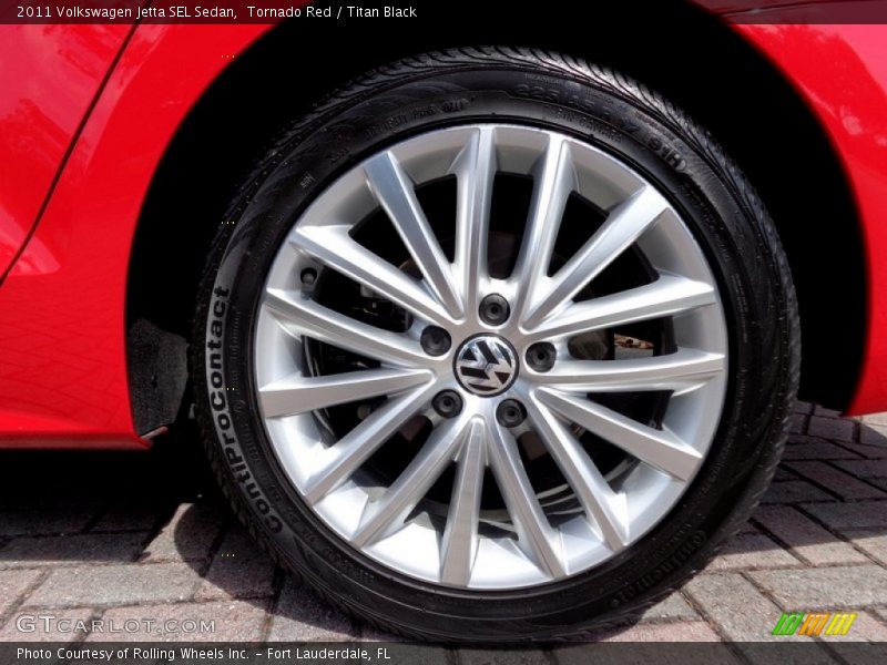 Tornado Red / Titan Black 2011 Volkswagen Jetta SEL Sedan