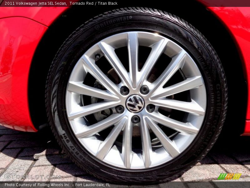 Tornado Red / Titan Black 2011 Volkswagen Jetta SEL Sedan