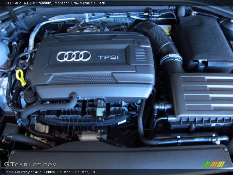 Monsoon Gray Metallic / Black 2015 Audi A3 1.8 Premium