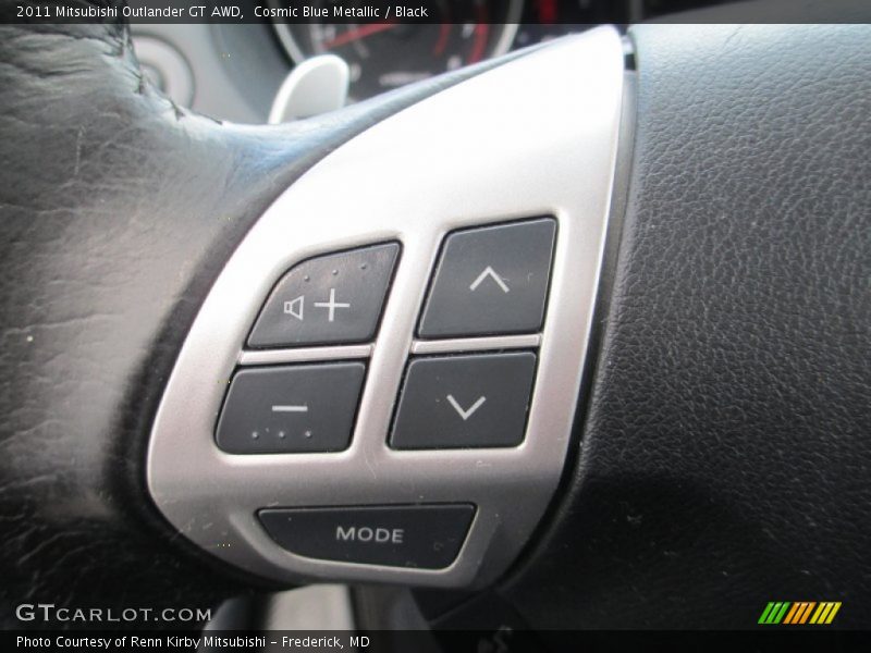 Cosmic Blue Metallic / Black 2011 Mitsubishi Outlander GT AWD