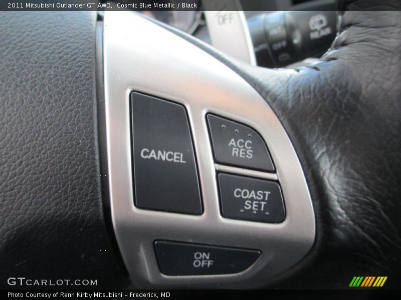 Cosmic Blue Metallic / Black 2011 Mitsubishi Outlander GT AWD