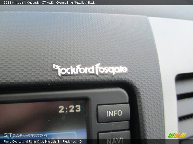 Cosmic Blue Metallic / Black 2011 Mitsubishi Outlander GT AWD