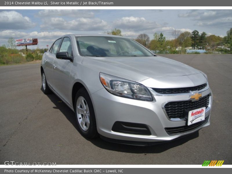 Silver Ice Metallic / Jet Black/Titanium 2014 Chevrolet Malibu LS