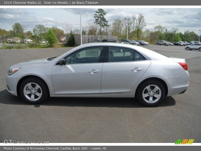 Silver Ice Metallic / Jet Black/Titanium 2014 Chevrolet Malibu LS