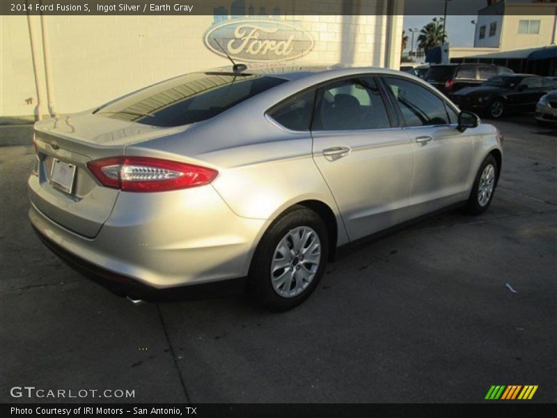 Ingot Silver / Earth Gray 2014 Ford Fusion S
