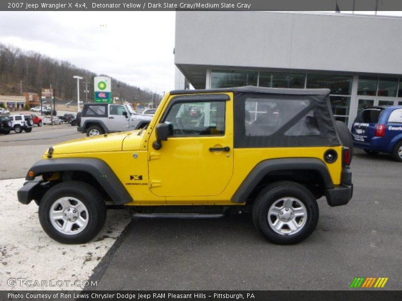 Detonator Yellow / Dark Slate Gray/Medium Slate Gray 2007 Jeep Wrangler X 4x4