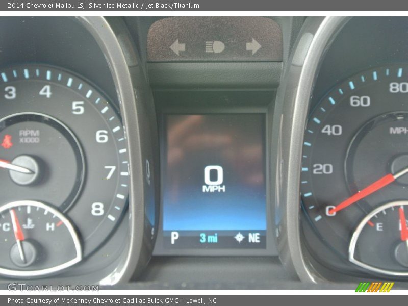 Silver Ice Metallic / Jet Black/Titanium 2014 Chevrolet Malibu LS