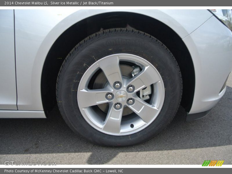Silver Ice Metallic / Jet Black/Titanium 2014 Chevrolet Malibu LS