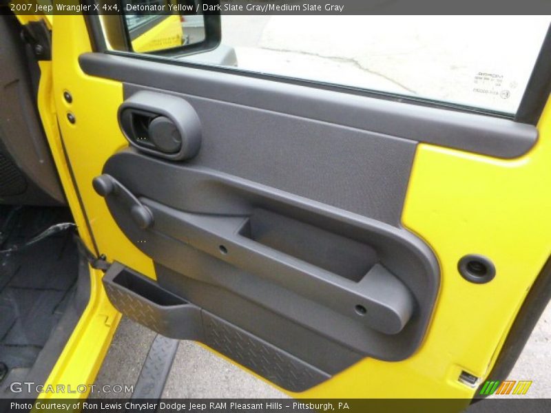 Detonator Yellow / Dark Slate Gray/Medium Slate Gray 2007 Jeep Wrangler X 4x4
