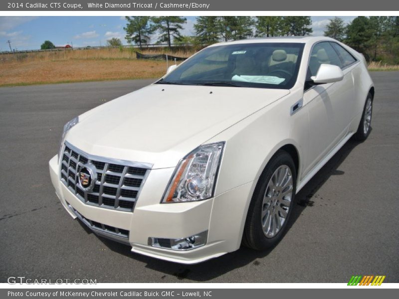 White Diamond Tricoat / Cashmere/Ebony 2014 Cadillac CTS Coupe