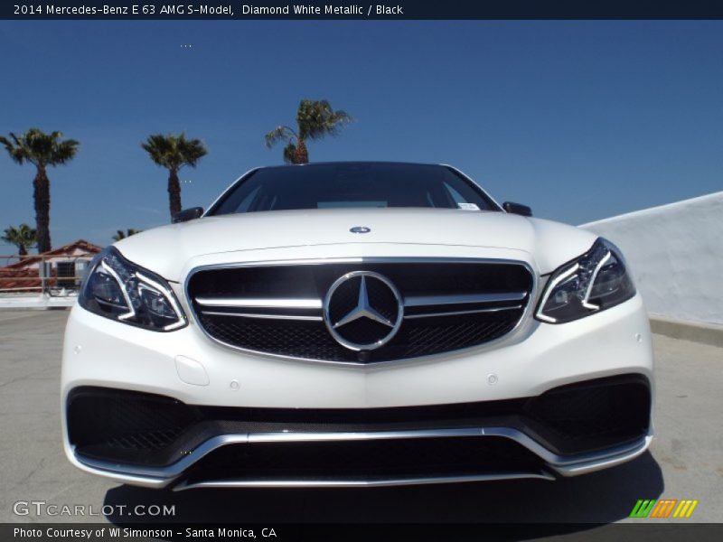 Diamond White Metallic / Black 2014 Mercedes-Benz E 63 AMG S-Model