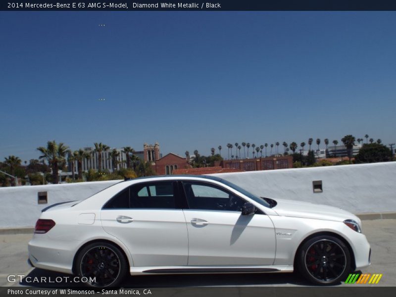 Diamond White Metallic / Black 2014 Mercedes-Benz E 63 AMG S-Model