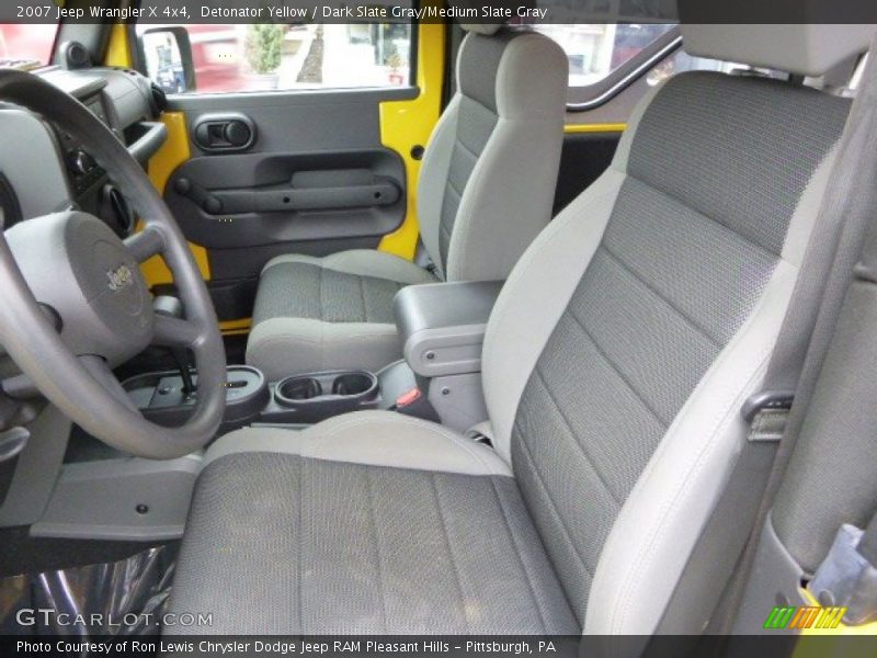 Detonator Yellow / Dark Slate Gray/Medium Slate Gray 2007 Jeep Wrangler X 4x4