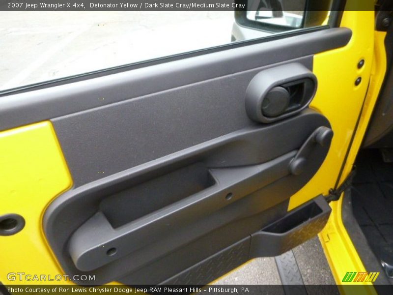 Detonator Yellow / Dark Slate Gray/Medium Slate Gray 2007 Jeep Wrangler X 4x4