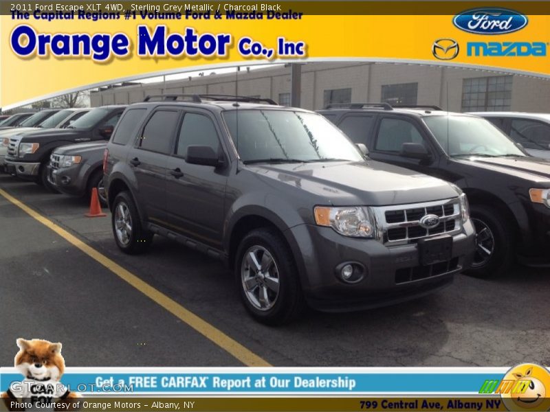 Sterling Grey Metallic / Charcoal Black 2011 Ford Escape XLT 4WD