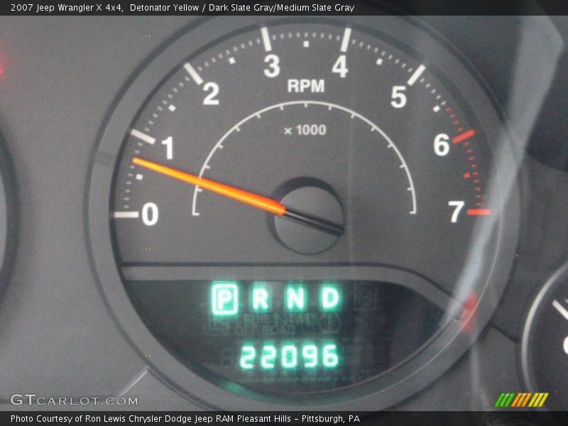 Detonator Yellow / Dark Slate Gray/Medium Slate Gray 2007 Jeep Wrangler X 4x4