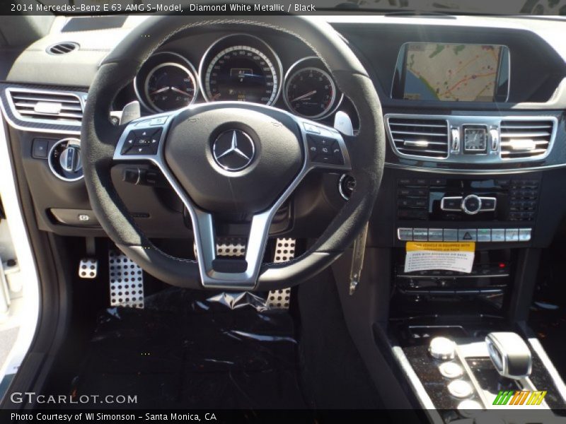 Diamond White Metallic / Black 2014 Mercedes-Benz E 63 AMG S-Model