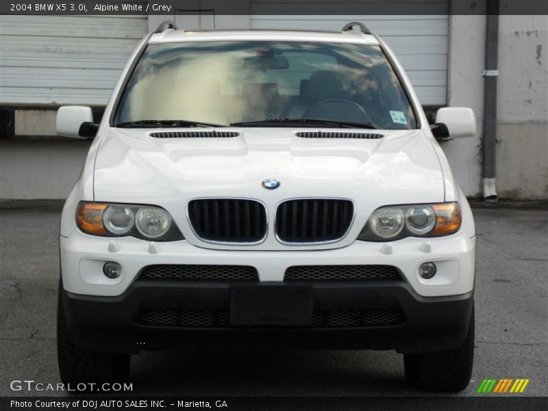 Alpine White / Grey 2004 BMW X5 3.0i