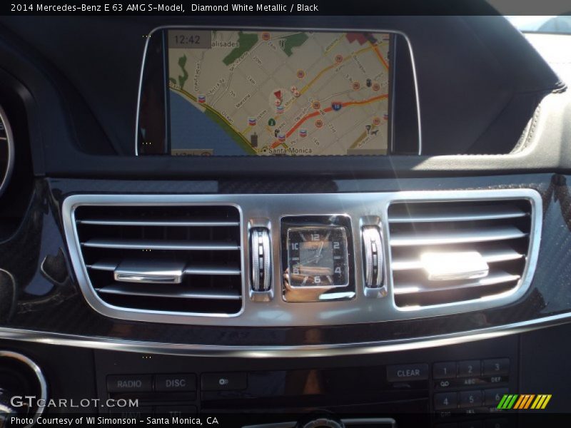 Diamond White Metallic / Black 2014 Mercedes-Benz E 63 AMG S-Model