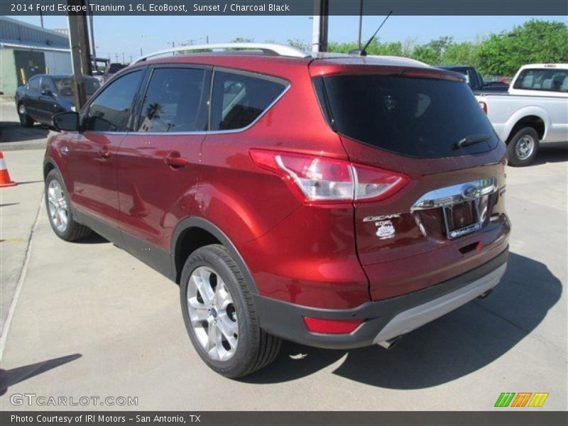 Sunset / Charcoal Black 2014 Ford Escape Titanium 1.6L EcoBoost
