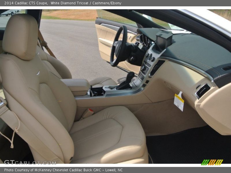 White Diamond Tricoat / Cashmere/Ebony 2014 Cadillac CTS Coupe