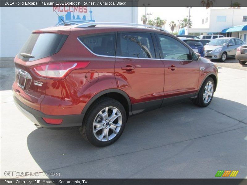 Sunset / Charcoal Black 2014 Ford Escape Titanium 1.6L EcoBoost