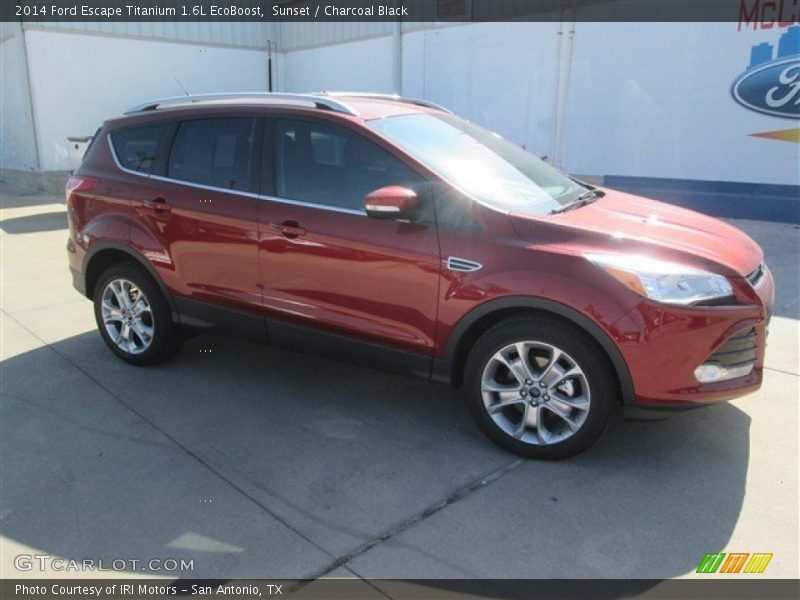 Sunset / Charcoal Black 2014 Ford Escape Titanium 1.6L EcoBoost