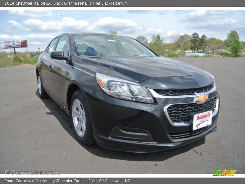 Black Granite Metallic / Jet Black/Titanium 2014 Chevrolet Malibu LS