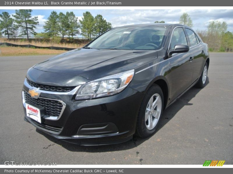 Black Granite Metallic / Jet Black/Titanium 2014 Chevrolet Malibu LS