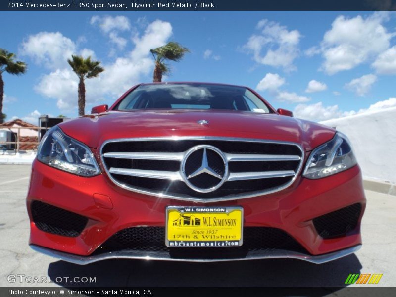 Hyacinth Red Metallic / Black 2014 Mercedes-Benz E 350 Sport Sedan