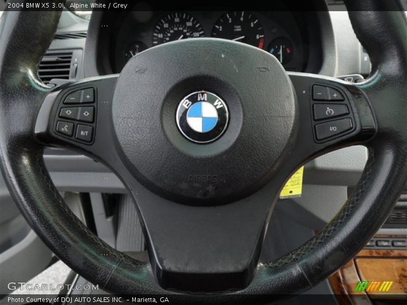 Alpine White / Grey 2004 BMW X5 3.0i