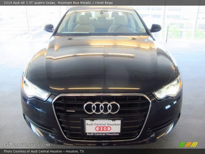 Moonlight Blue Metallic / Velvet Beige 2014 Audi A6 3.0T quattro Sedan
